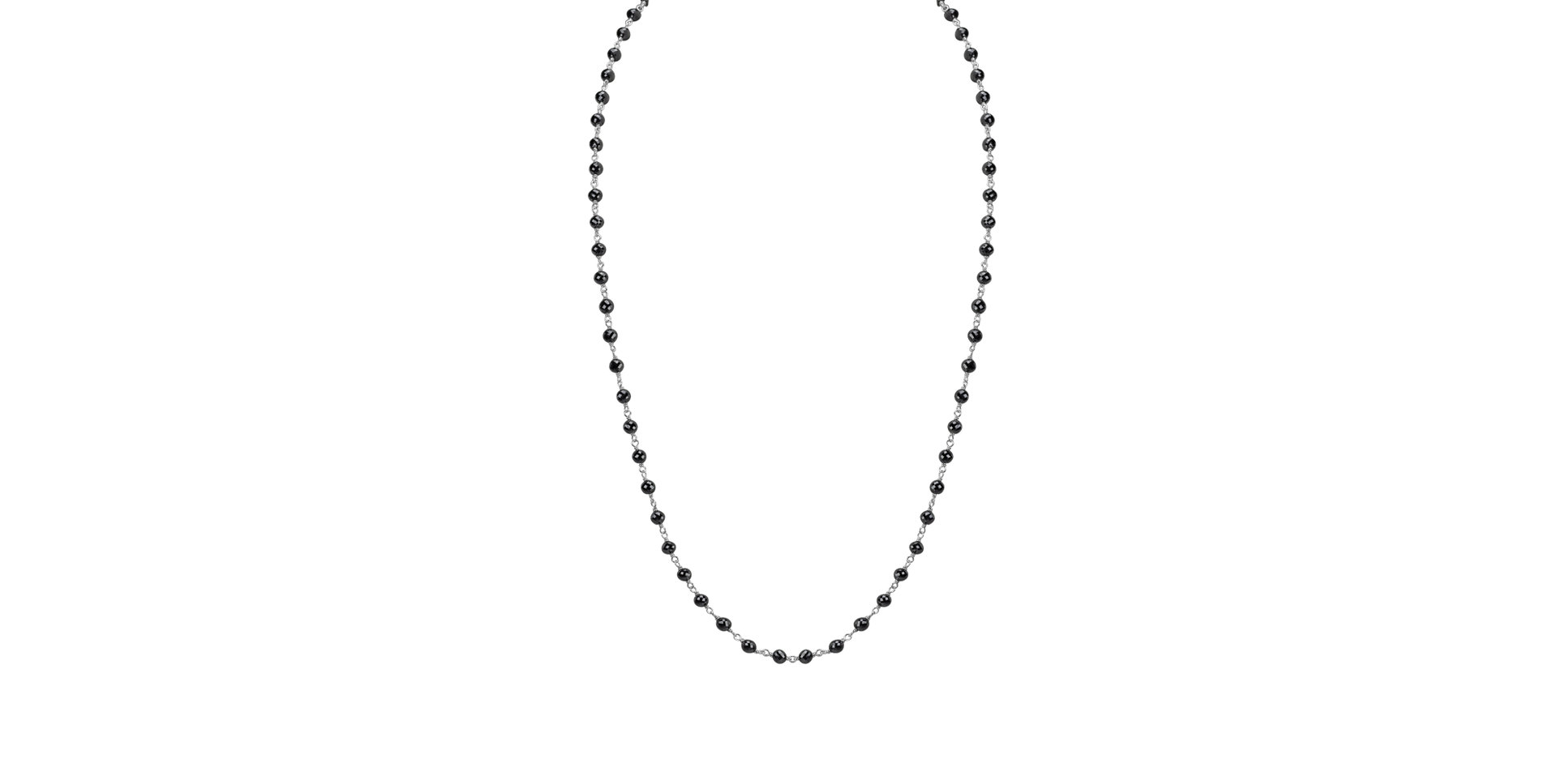 Náhrdelník s černými diamanty Dark Melody