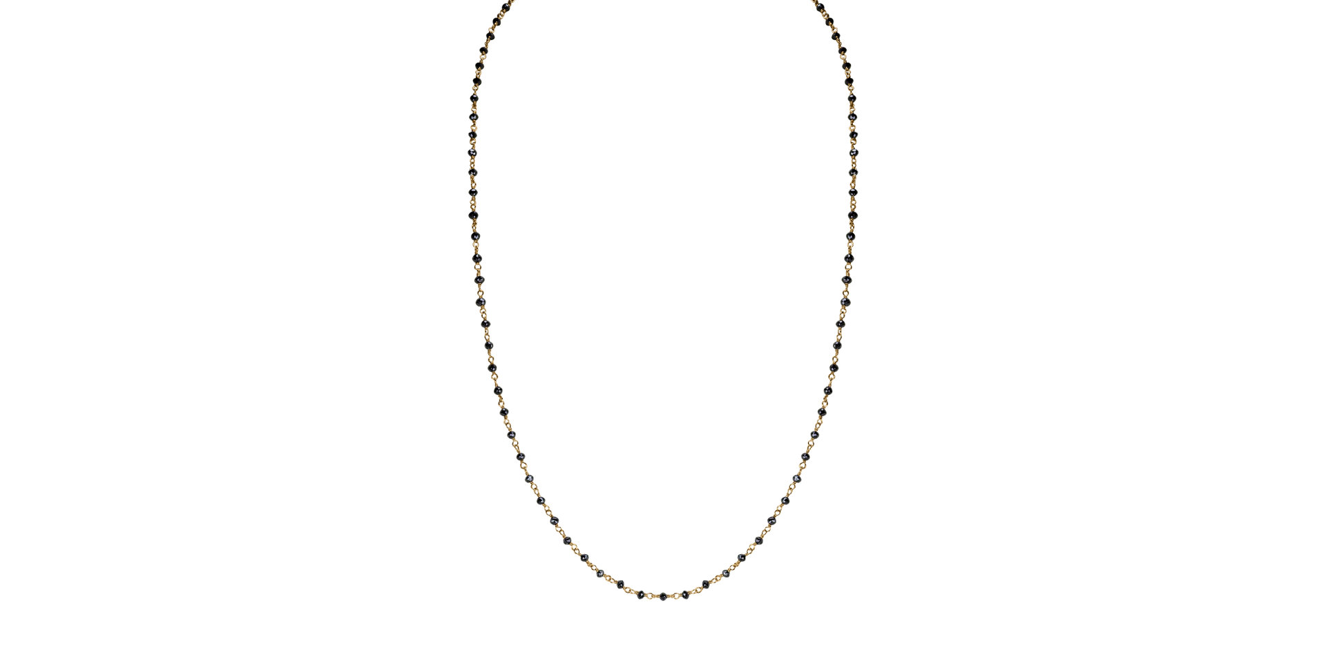 Náhrdelník s černými diamanty Dark Melody