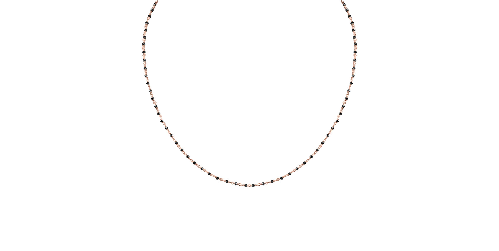 Náhrdelník s černými diamanty Dark Melody