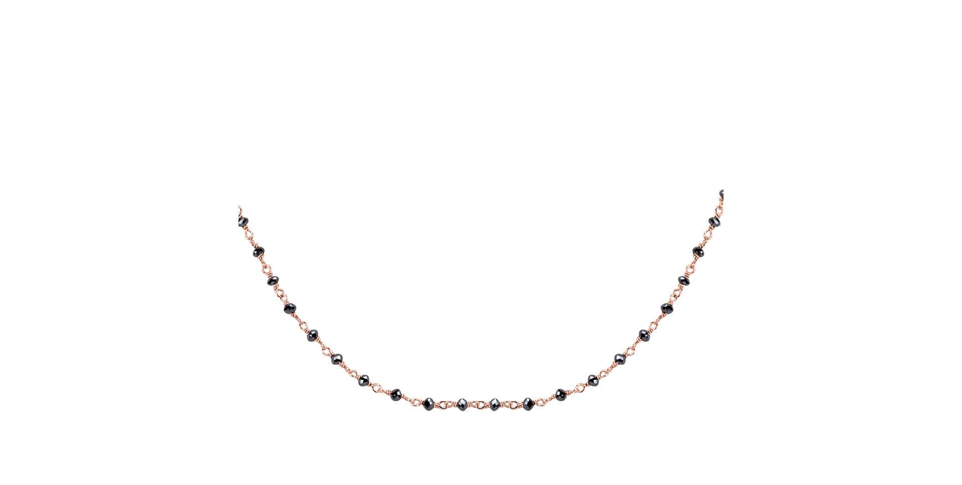 Náhrdelník s černými diamanty Dark Melody