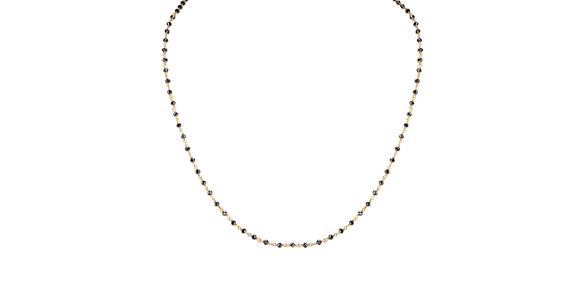 Náhrdelník s černými diamanty Dark Melody