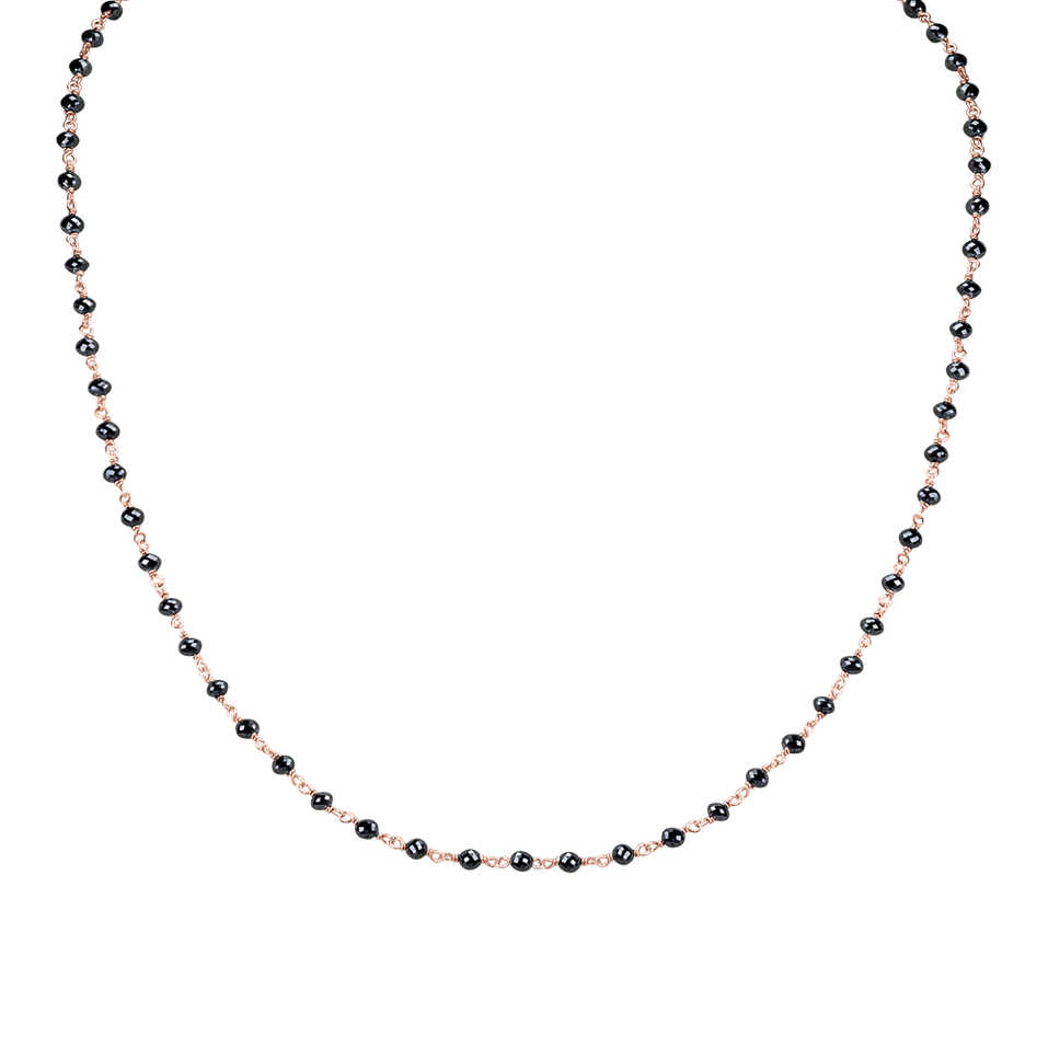 Náhrdelník s černými diamanty Dark Melody