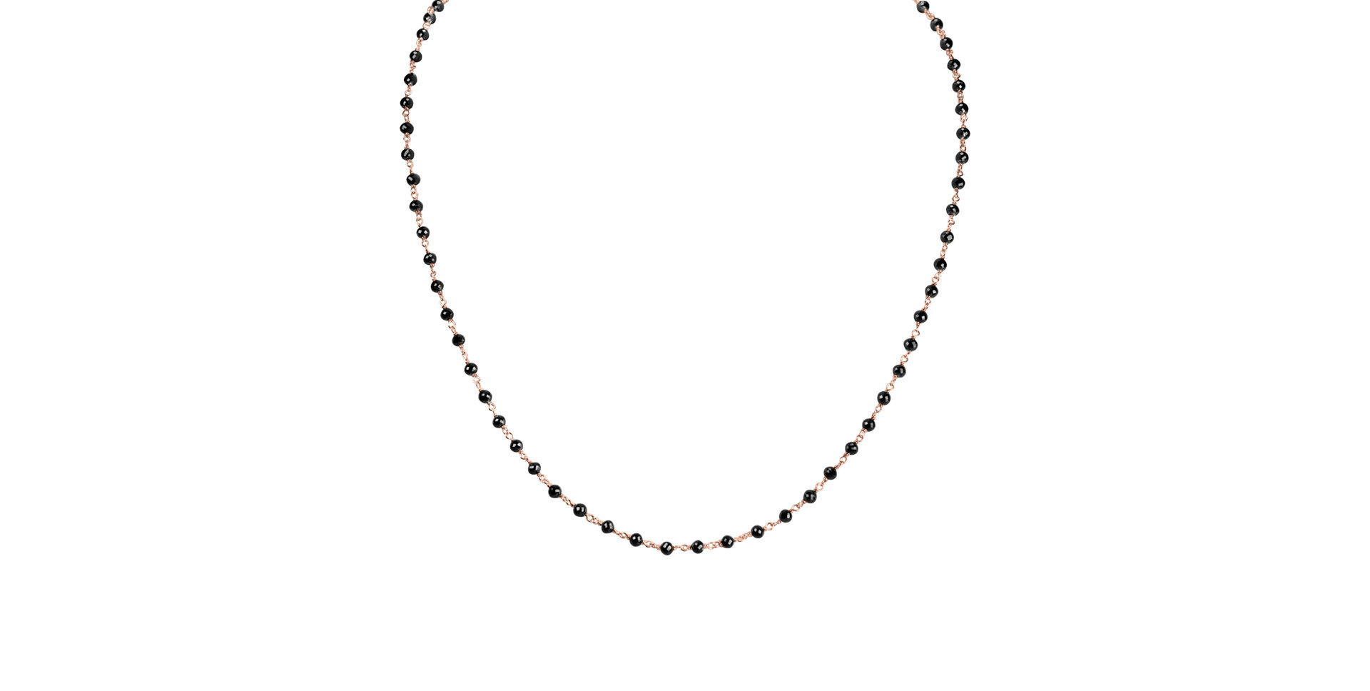 Náhrdelník s černými diamanty Dark Melody