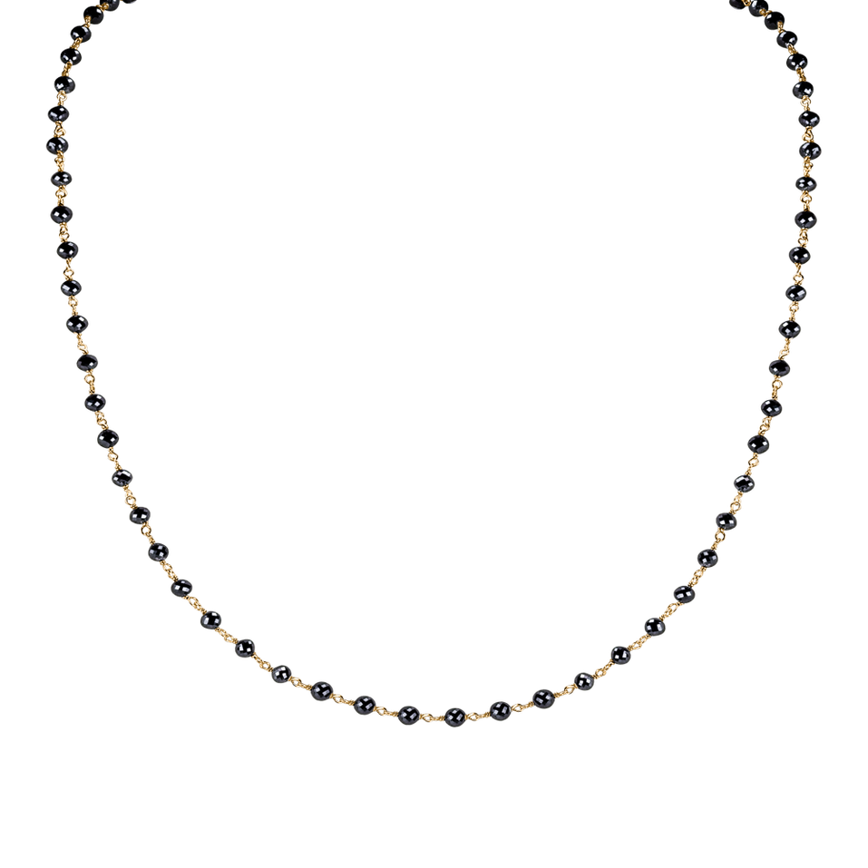 Náhrdelník s černými diamanty Dark Melody