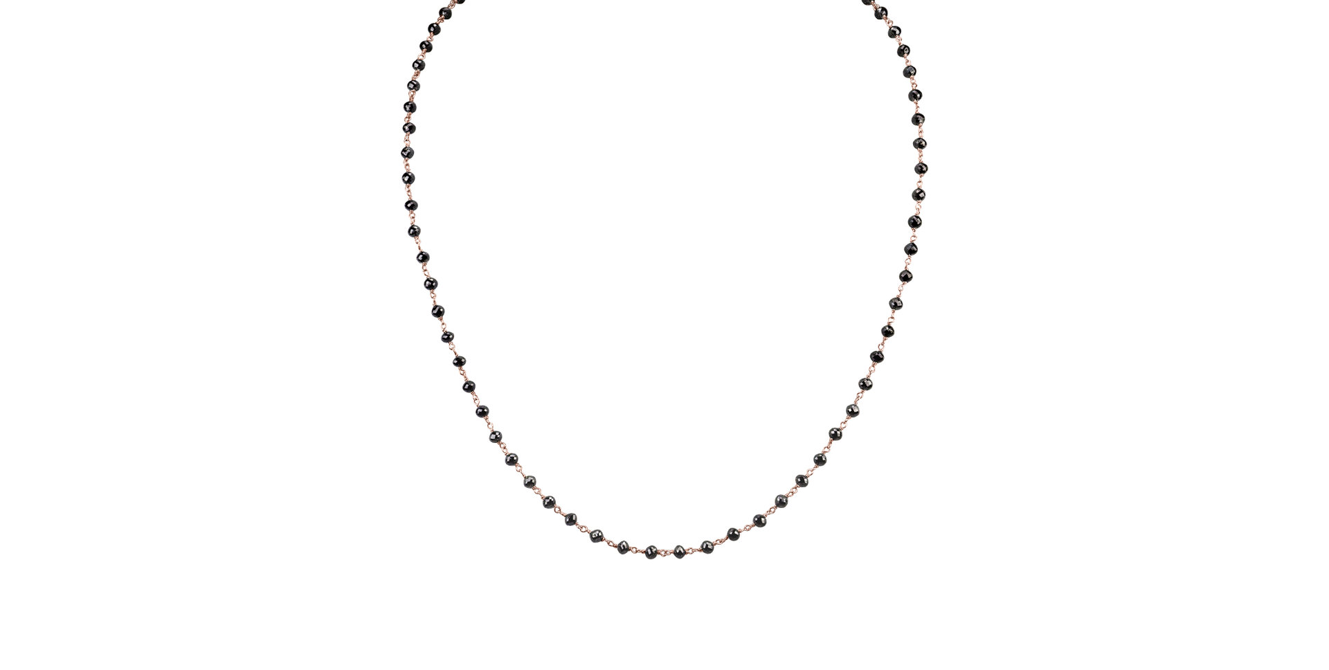 Náhrdelník s černými diamanty Dark Melody
