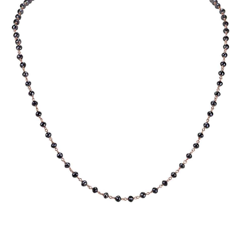 Náhrdelník s černými diamanty Dark Melody