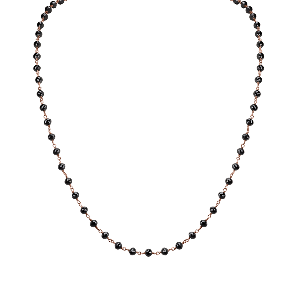 Náhrdelník s černými diamanty Dark Melody