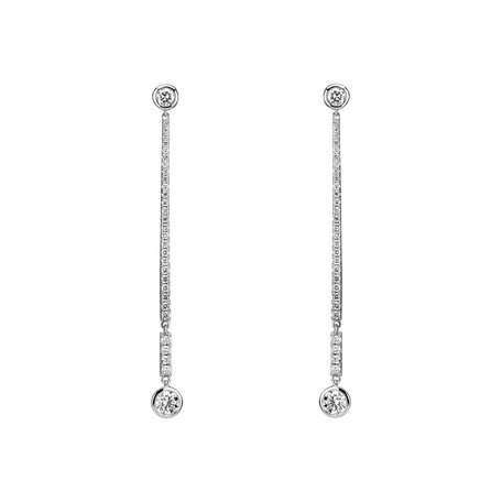 Náušnice s diamanty Luxury Line