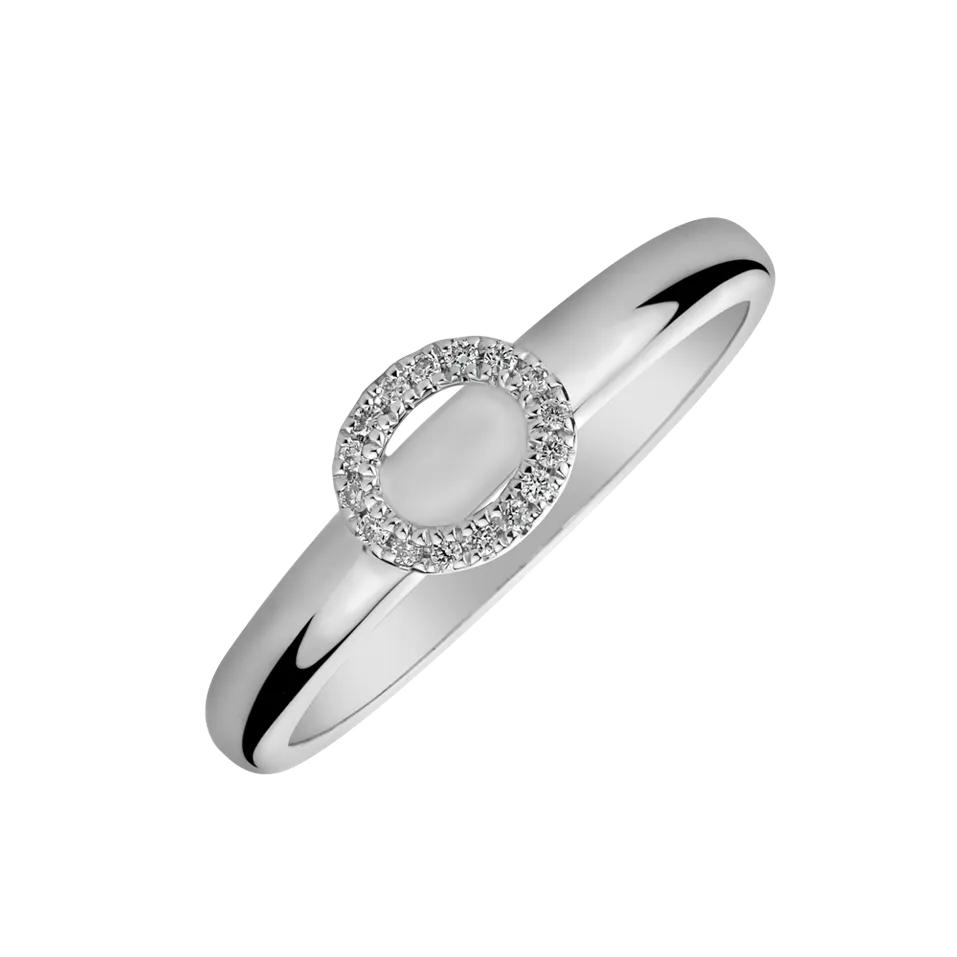 Prsten s diamanty Simply Circle
