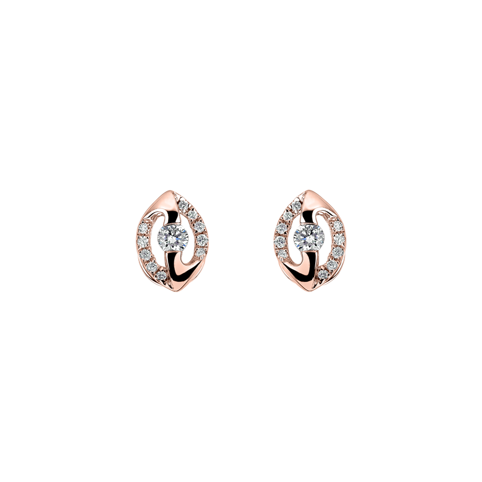 Náušnice s diamanty Shiny Eye