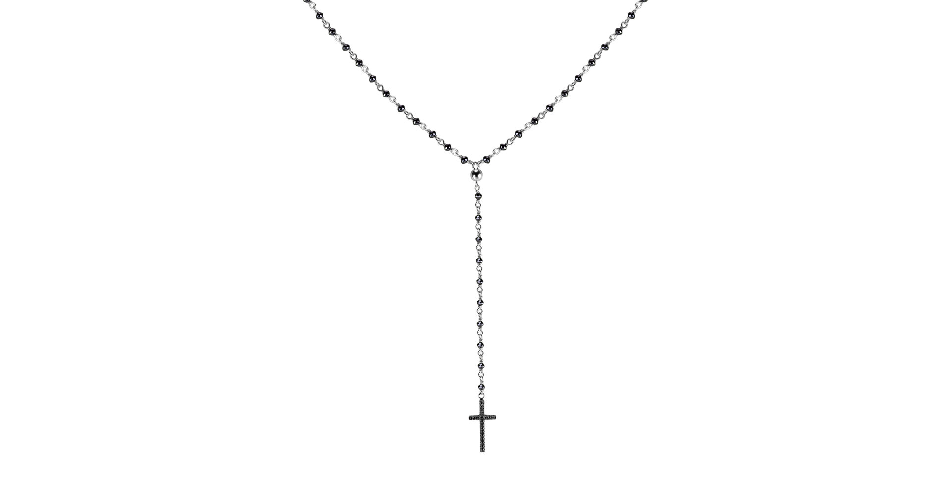 Náhrdelník s černými diamanty Paradise Drop