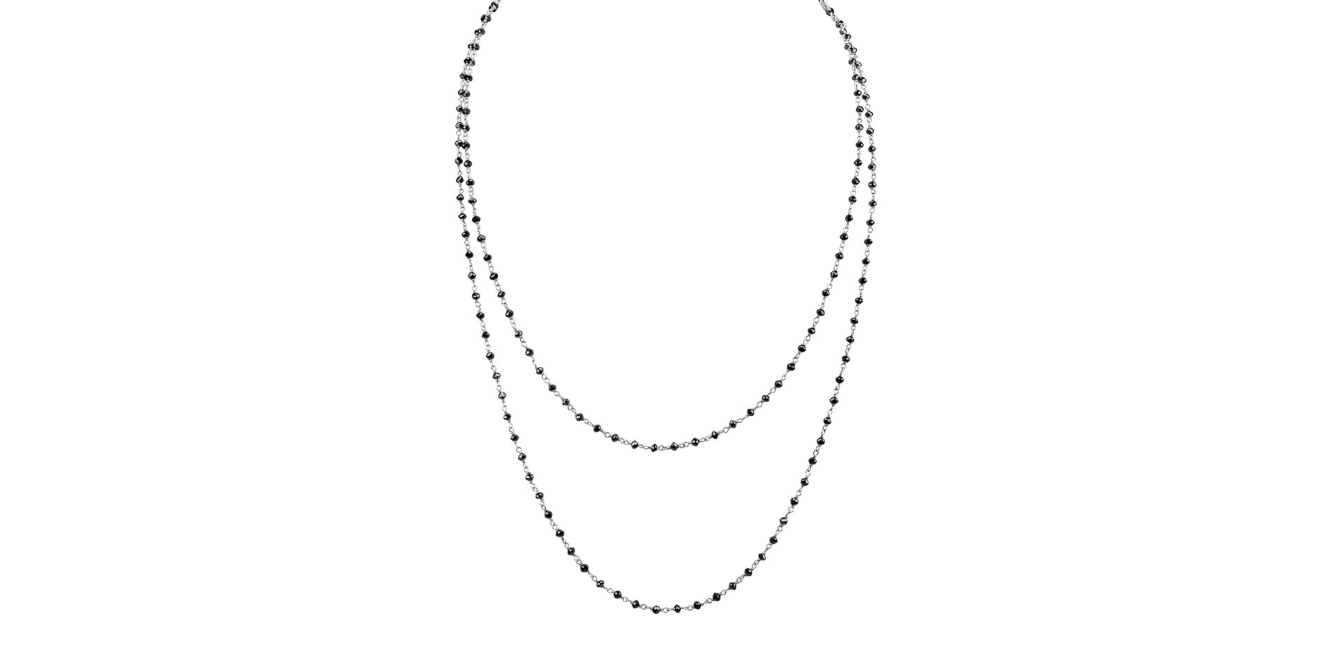 Náhrdelník s černými diamanty Dark Melody