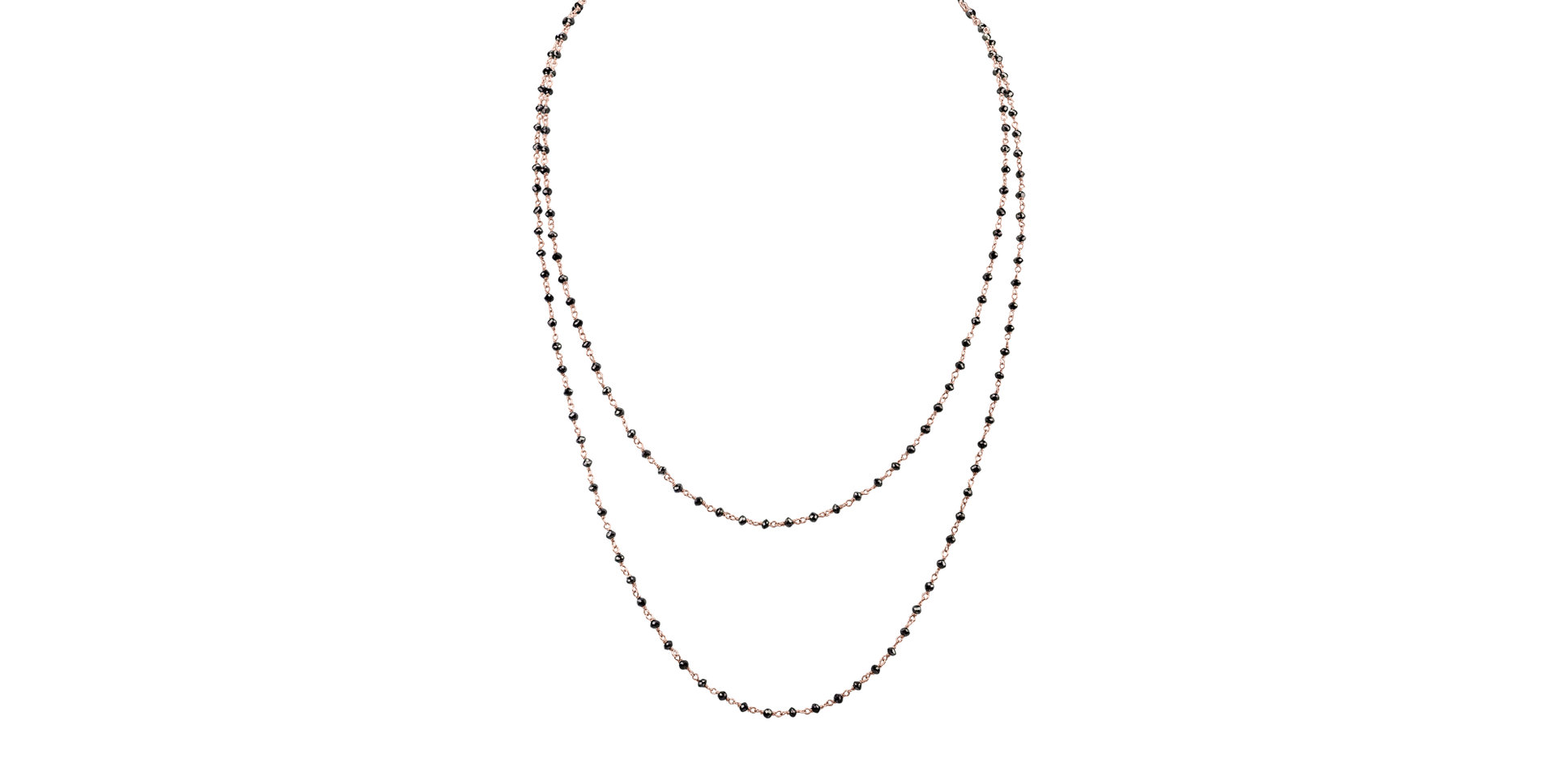 Náhrdelník s černými diamanty Dark Melody