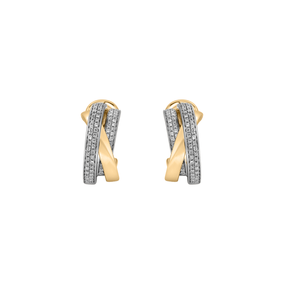 Náušnice s diamanty Miracle Labyrinth