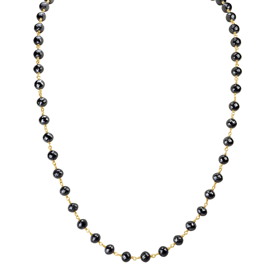 Náhrdelník s černými diamanty Dark Melody