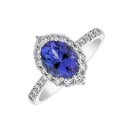 Prsten s tanzanitem a diamanty Tanzania Treasure