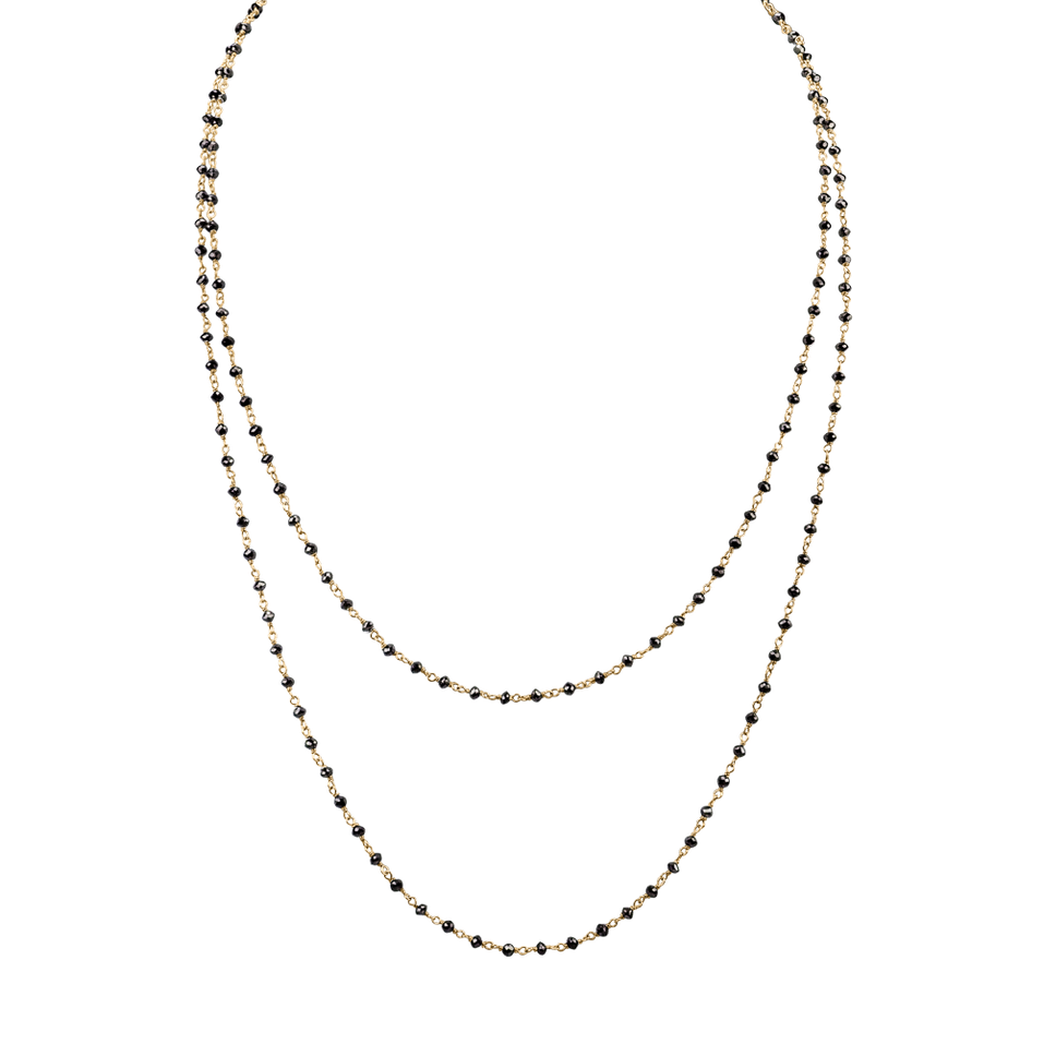 Náhrdelník s černými diamanty Dark Melody