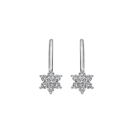 Náušnice s diamanty Magic Snowflakes