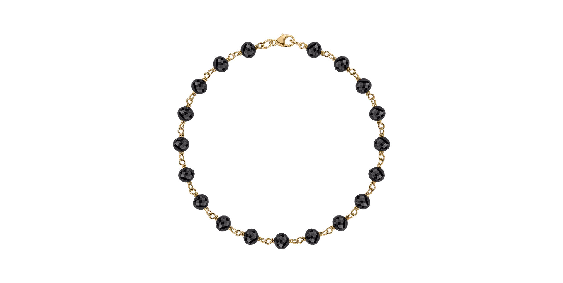 Náramek s černými diamanty Dark Melody