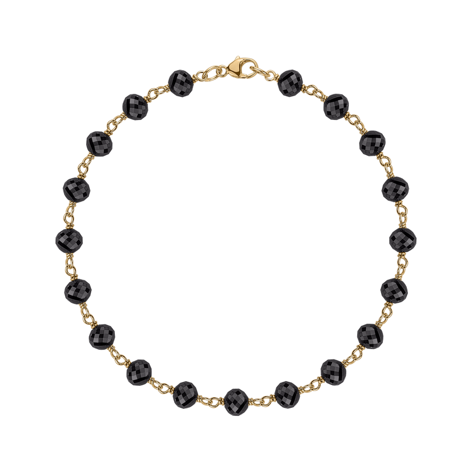 Náramek s černými diamanty Dark Melody