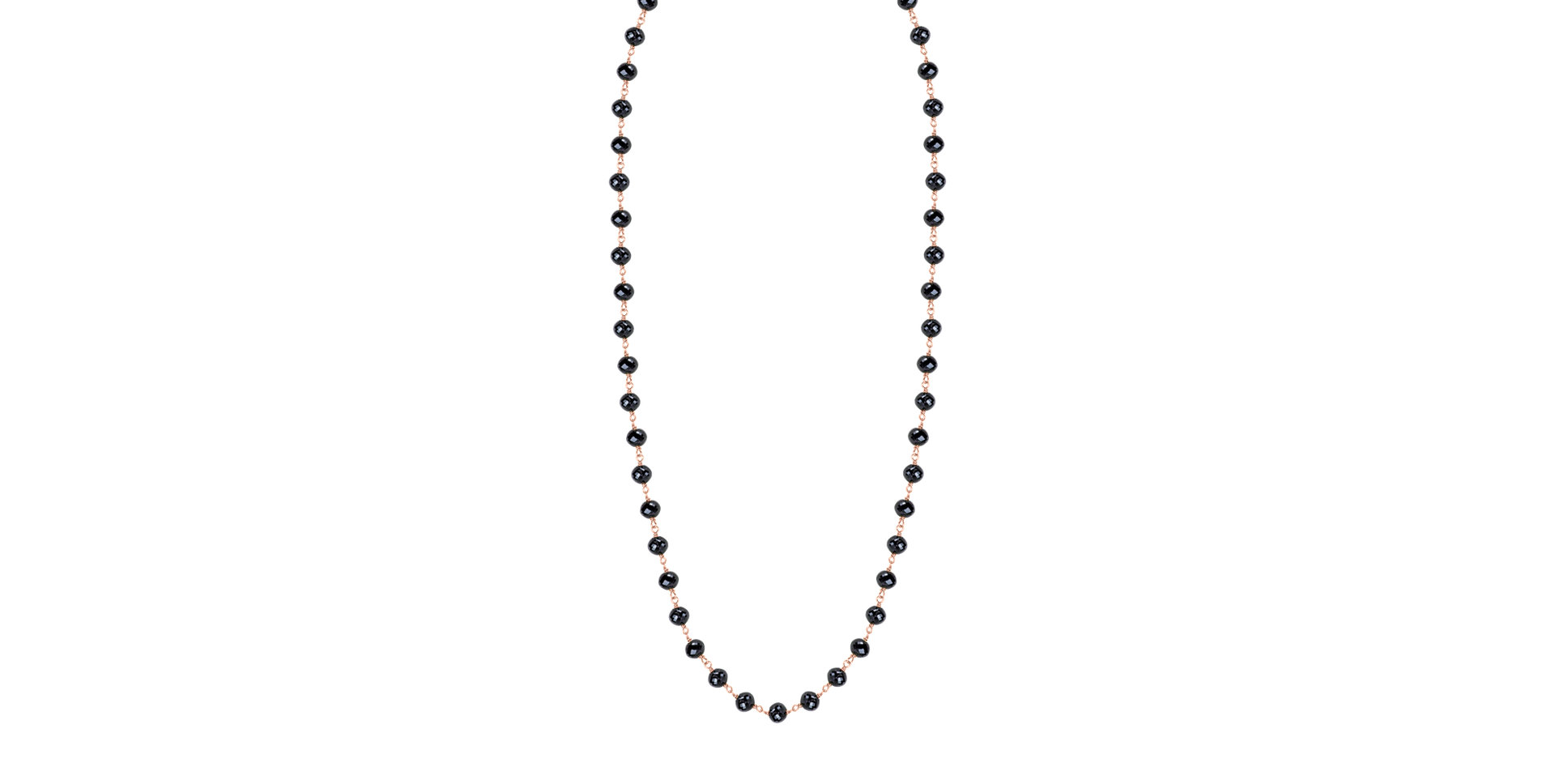 Náhrdelník s černými diamanty Dark Melody