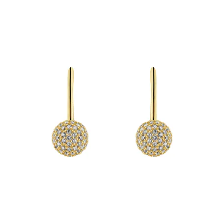 Náušnice s diamanty Glamorous Charm