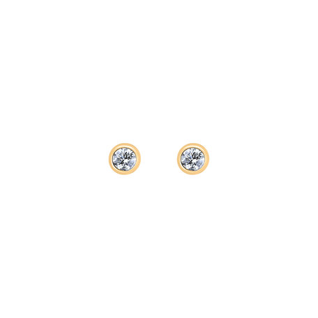 Náušnice s diamantem Shiny Dots