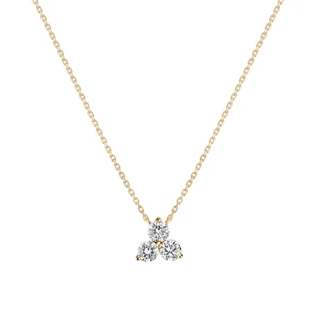 Náhrdelník s diamanty Sparkling Trefoil