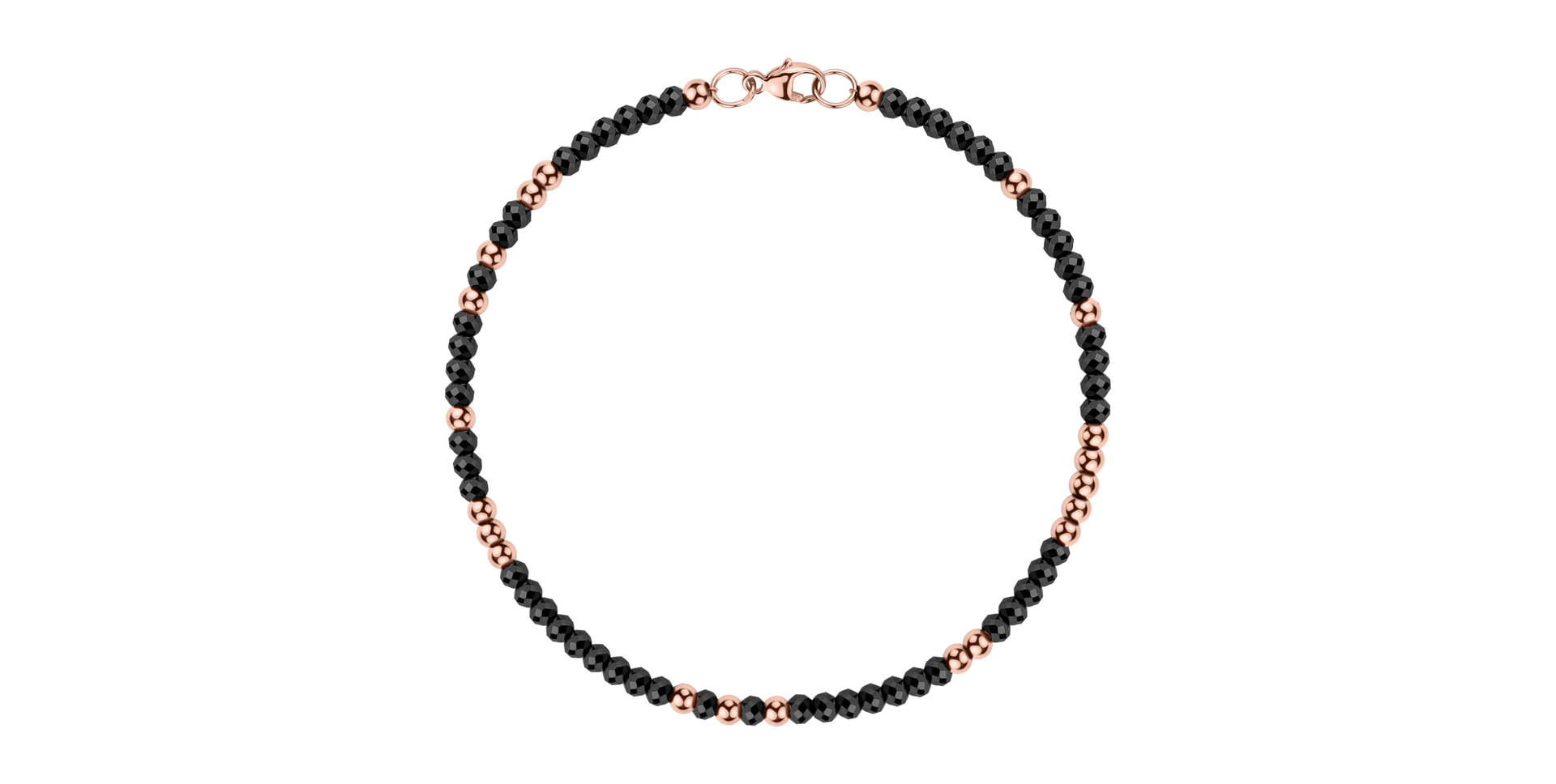 Náramek s černými diamanty Marbles Mood