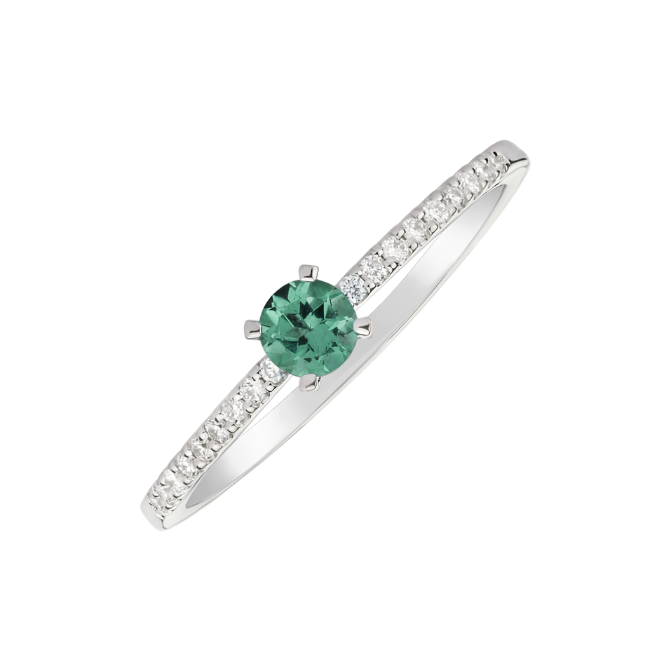 Prsten se smaragdem a diamanty Gem Simplicity