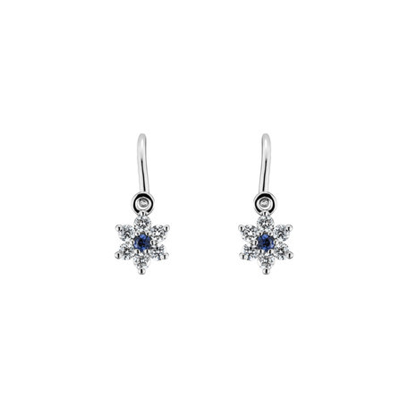 Náušnice s safírem a diamanty Early Sparks