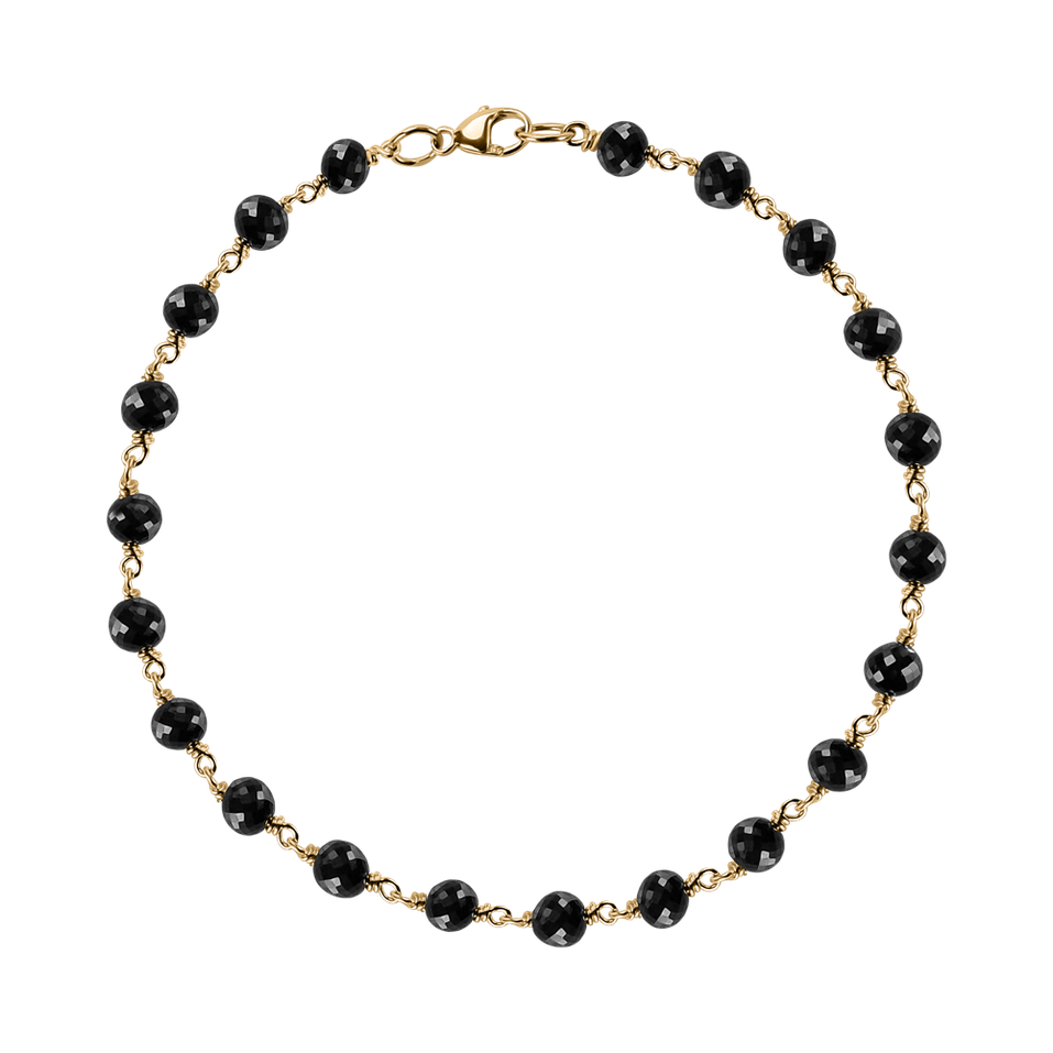 Náramek s černými diamanty Dark Melody
