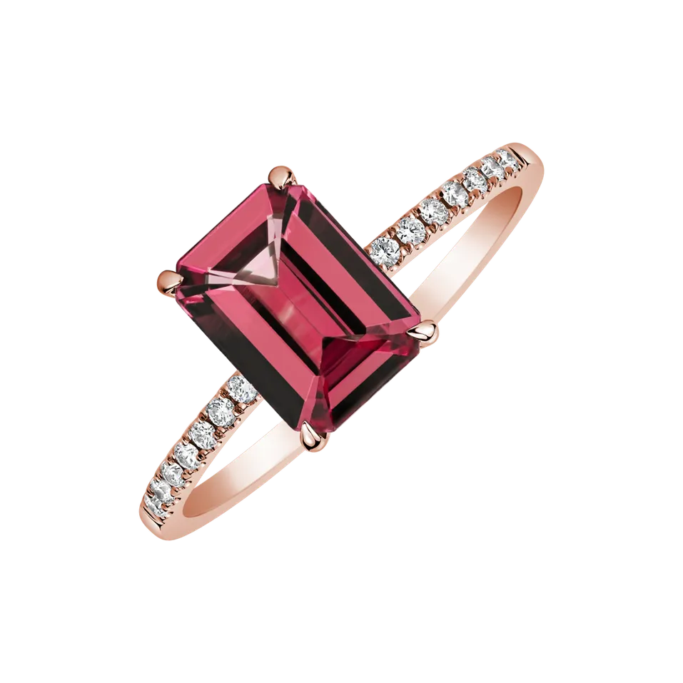 Prsten s turmalínem a diamanty Perfect Promise