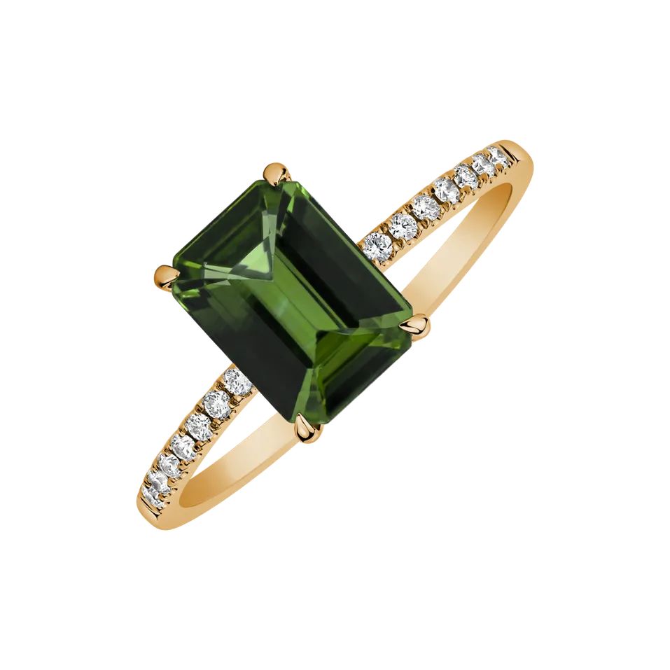 Prsten s turmalínem a diamanty Perfect Promise