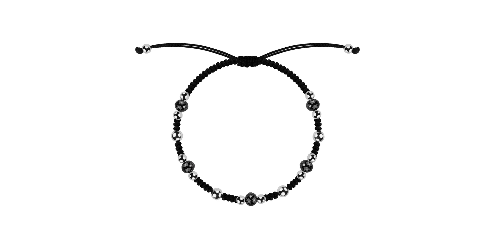 Náramek s černými diamanty Rare Elements