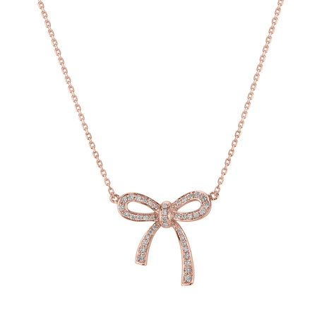 Náhrdelník s diamanty Mystic Bow