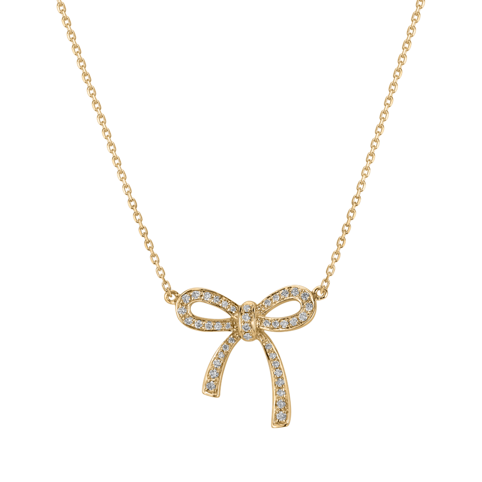 Náhrdelník s diamanty Mystic Bow