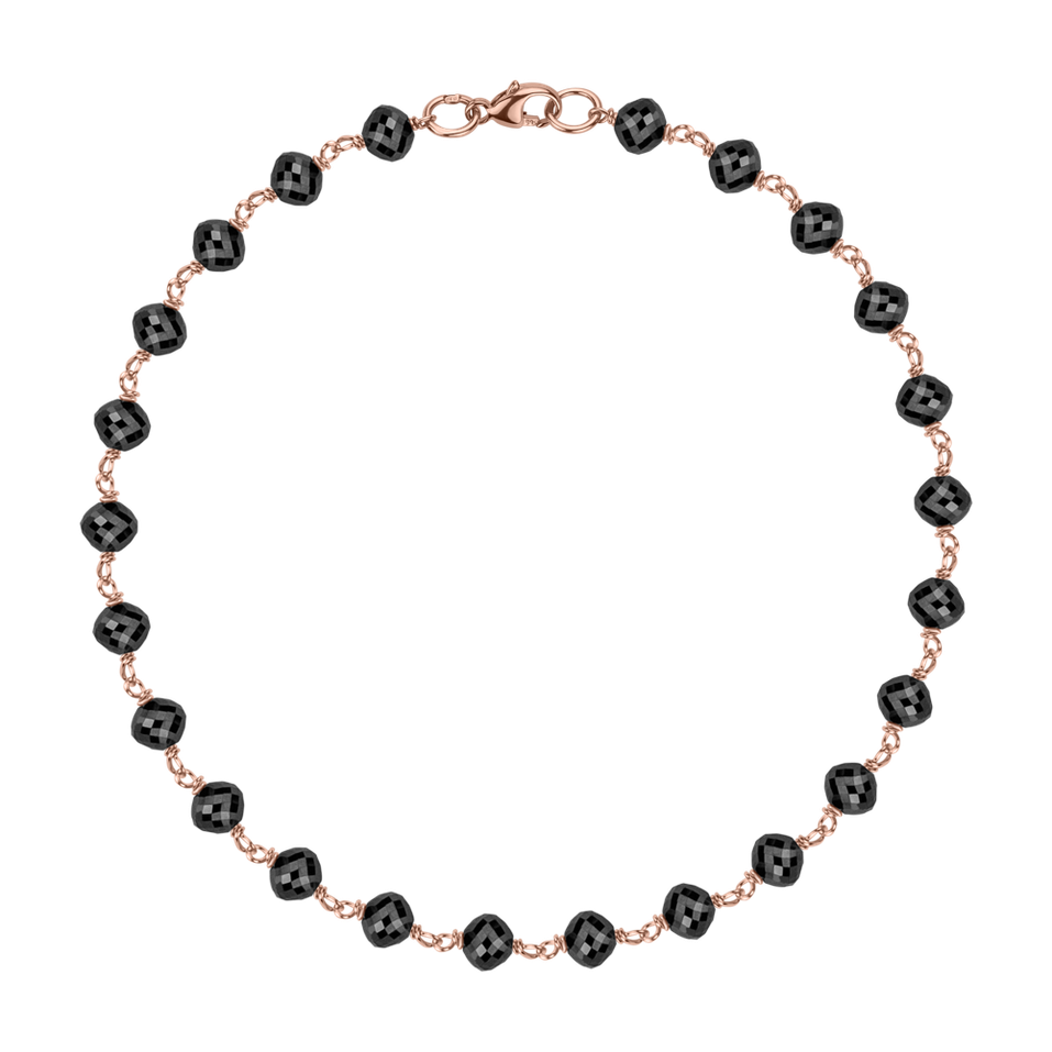 Náramek s černými diamanty Dark Melody