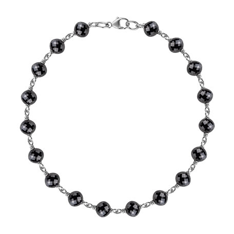 Náramek s černými diamanty Dark Melody