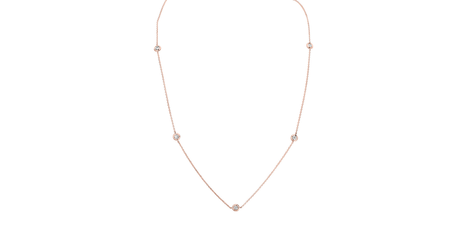 Náhrdelník s diamanty Sparkling Dots