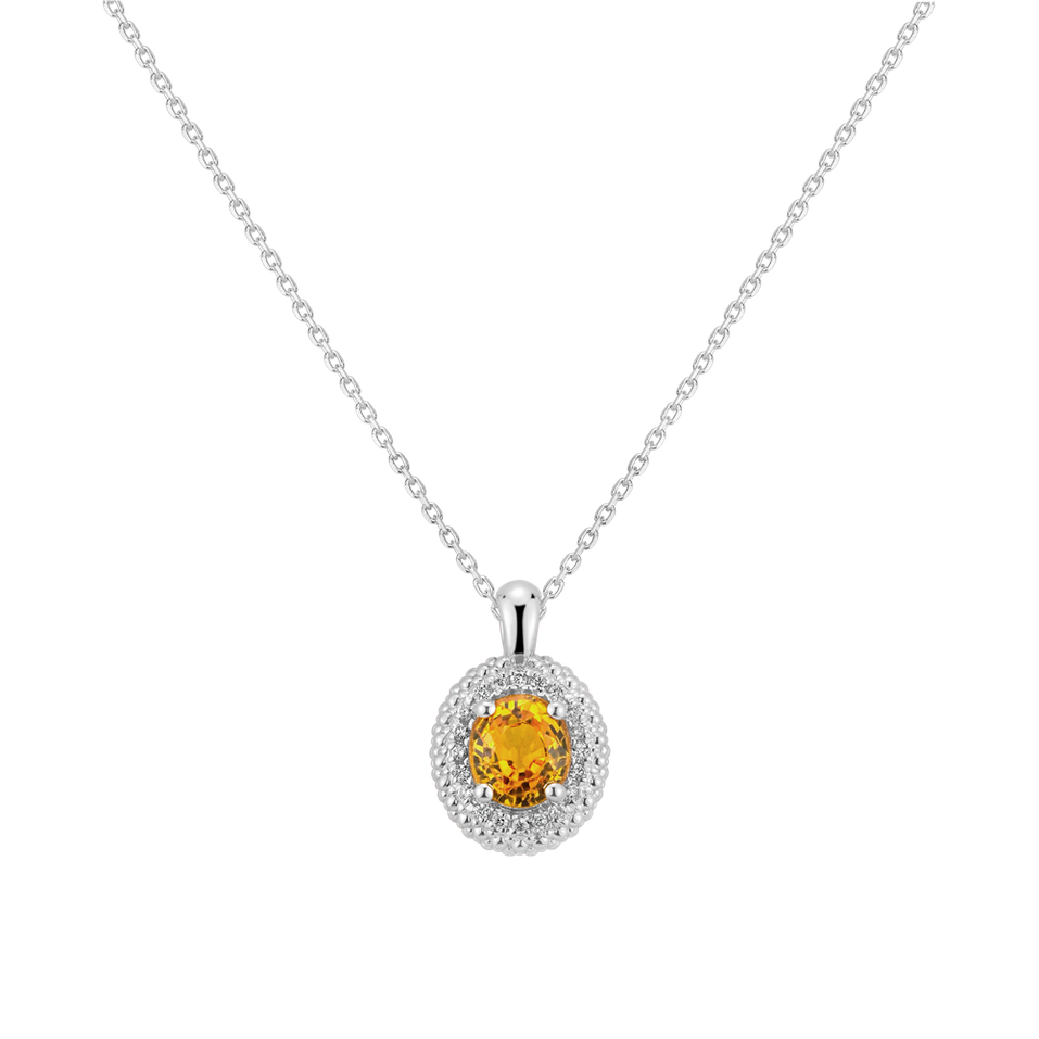 Náhrdelník se safírem a diamanty Nobility Secret