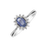 Prsten s safírem a diamanty Princess Sparkle2