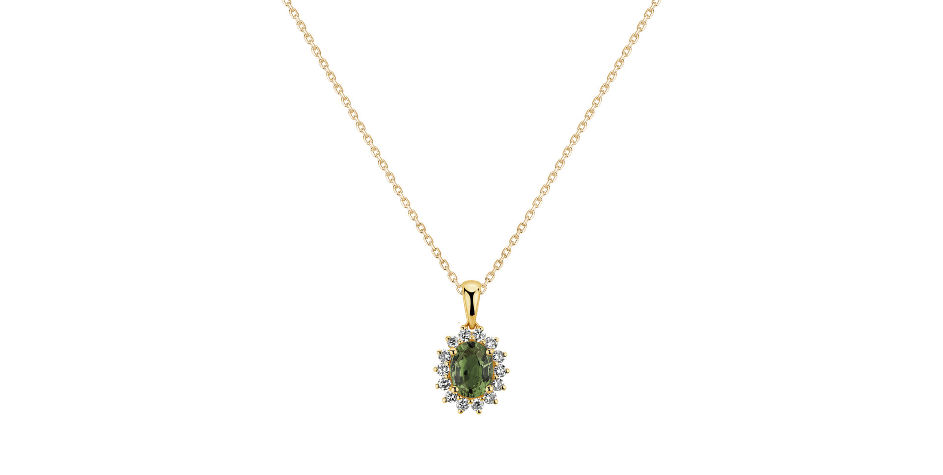 Přívěs se safírem a diamanty Princess Sparkle