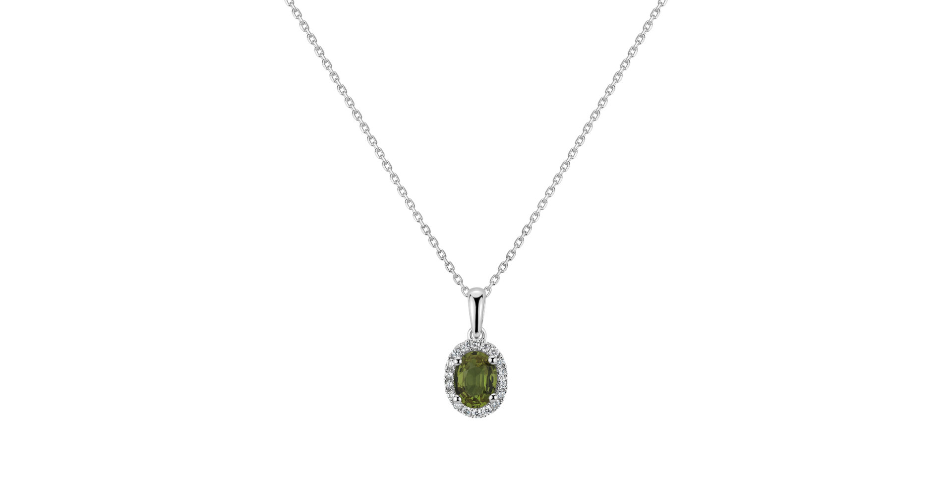 Přívěs se safírem a diamanty Princess Essence