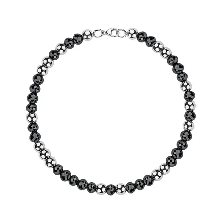 Náramek s černými diamanty Marbles Mood