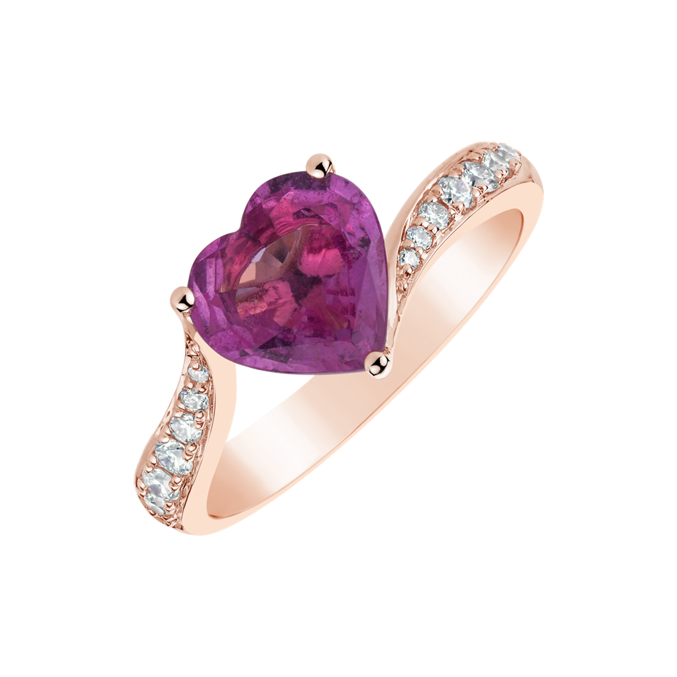 Prsten s safírem a diamanty Spirit Love