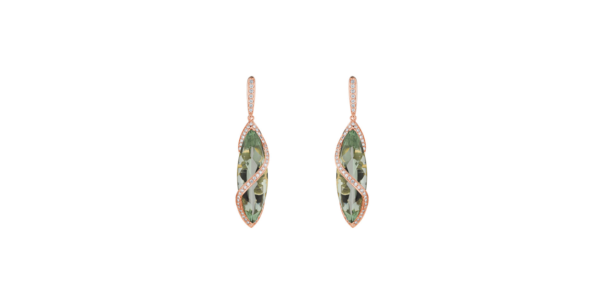 Náušnice s ametystem diamanty Ptolemy