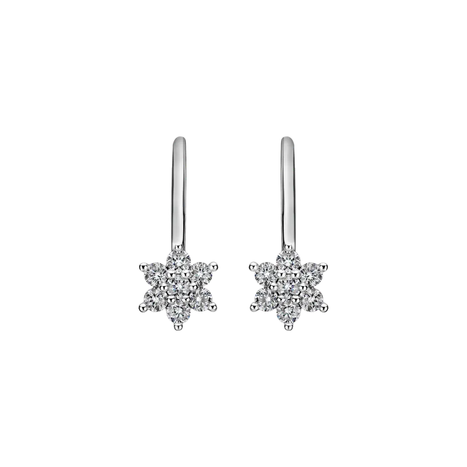Náušnice s diamanty Magic Snowflakes