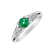 Prsten se smaragdem a diamanty Vibrant Spark2
