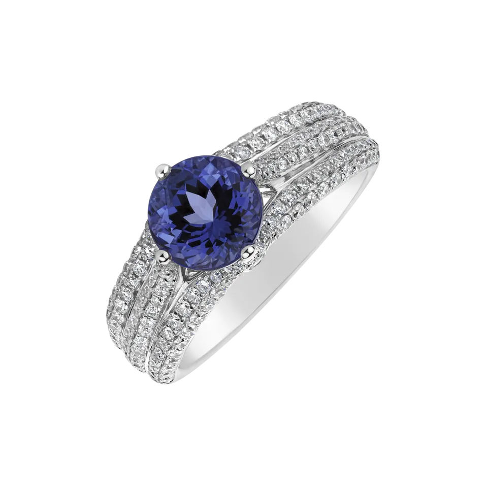 Prsten s tanzanitem a diamanty Dream Gentility